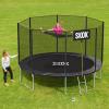 SKOK Trampolines 12FT Black Recreational Trampoline with Enclosure Net, Trampoline Outdoor for Kids and Adults, ASTM Approved, Capacity 400lbs,Black view 2