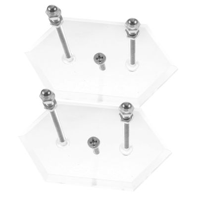 KOMBIUDA 2pcs Transparent Skateboard Wall Mount Hanger Sturdy Acrylic Display Rack for Skate Deck Storage Easy to Install Minimalist Design for Skateboard Enthusiasts