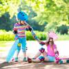 Kids Bike Helmet with Knee Pads Elbow Pads Wrist Guards for Age 3-14+ Youth/Teens, Pink Small and Pink Medium view 2