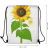 OURTEV Sunflower And Weed Drawstring Backpack Travel Sports Drawstring Bags Portable Storage Gym Bag for Men Women, 35*42cm, Style-2 view 3
