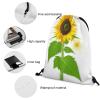 OURTEV Sunflower And Weed Drawstring Backpack Travel Sports Drawstring Bags Portable Storage Gym Bag for Men Women, 35*42cm, Style-2 view 4