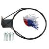 LPLYAA Basketball Rim Goal 17.7'' Universal Hanging Hoop Heavy Duty Wall Mounted Basketball Hoop with Net for Outdoor Home Backyard (Color : Hollow Circle) view 3
