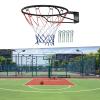 LPLYAA Basketball Rim Goal 17.7'' Universal Hanging Hoop Heavy Duty Wall Mounted Basketball Hoop with Net for Outdoor Home Backyard (Color : Hollow Circle) view 4