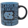 Boelter Brands Two Toned Matte Black Coffee Mug, NCAA Team Logo with Inner Team Color (North Carolina Tar Heels - Spirit Style) view 2
