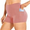 2024 Women's Latest Workout Yoga Shorts - Premium Soft Solid Stretch Cheerleader Running Dance Volleyball Short Pants Pink view 1