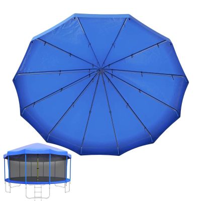 Trampoline Canopy Tent Shade Cover With Frame For 6ft, 8ft, 10ft, 12ft, 14ft, 16ft Trampolines Top Cover Accessories, Outdoor Sports Sun Shade Top Cover Roof - Sunshade, Rain And Snow ( Size : 16ft )