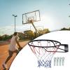 LPLYAA Basketball Rim Goal 17.7'' Universal Hanging Hoop Heavy Duty Wall Mounted Basketball Hoop with Net for Outdoor Home Backyard (Color : Hollow Circle) view 4