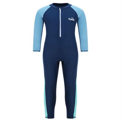 YEAHDOR Unisex Boys Girls Long Sleeve Zip Up Full Length One Piece Swimsuit UPF 50+ Rashguard Shirts Mutti 7-8 Years