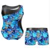 Fldy Kids Girls Gymnastics Dance Outfits Sleeveless Bodysuit Unitard with Athletic Shorts Gymnastics Tumbling Outfits H 4 view 2