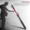 VBESTLIFE Fishing Rod, Portable High Strength Glass Fiber Telescopic Fishing Rod Reel Tackle Accessory with Anti Slip Handle and Ceramic Rings for Camping, Fishing (1.8m) view 2