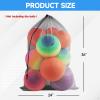 GSE Mesh Drawstring Ball Bag with Shoulder Strap, 6-Pack, Grey, 24" x 36" view 2