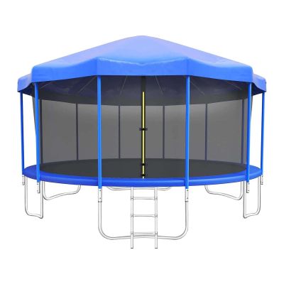 AISHULEI Trampoline Tent Canopy Shade Cover for 6ft 8ft 10ft 12ft 14ft 16ft Trampolines Covers with Frame, Outdoor Sunshade & Weather Protection Accessories(16ft)