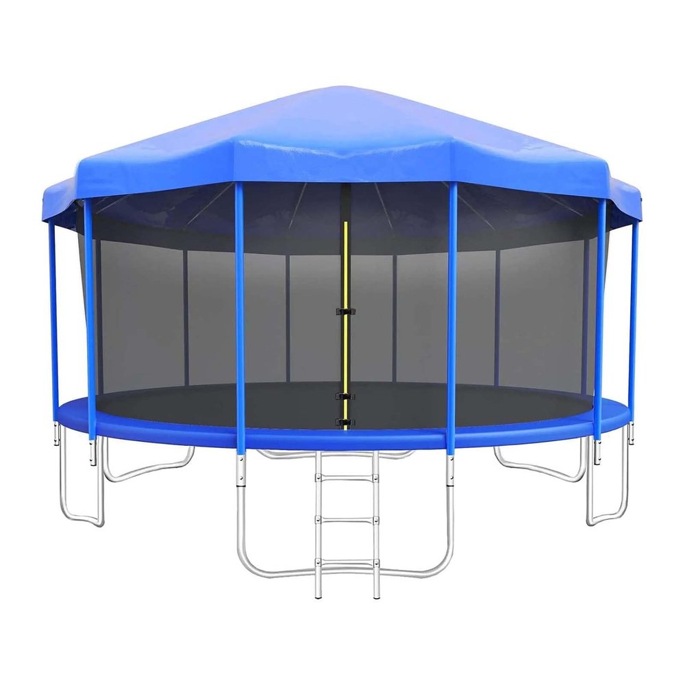 AISHULEI Trampoline Tent Canopy Shade Cover for 6ft 8ft 10ft 12ft 14ft 16ft Trampolines Covers with Frame, Outdoor Sunshade & Weather Protection Accessories(16ft)