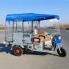 JCSRYD Tricycle Cover Waterproof Heavy Duty 3 Wheeler Cover, Adult Sanbengzi Cover Electric Tricycle Frame Canopy, Easy Entry and Exit (Color : Blue, Size : 130 * 90~95cm/51 * 35~37in) view 1