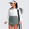 CRZ YOGA High Waisted Dolphin Golf Skirts for Women - Mini Lined A Line Tennis Casual Skort with Side Pockets Grey Sage Large view 4