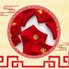 SXLINGDO 4 Pairs Wedding Socks for Bride and Groom, Embroidered Crew Socks Men, Red Socks for Woman Chinese New Year Dragon (C,Men) view 4