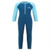 YEAHDOR Unisex Boys Girls Long Sleeve Zip Up Full Length One Piece Swimsuit UPF 50+ Rashguard Shirts Sky 5-6 Years view 1