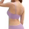 DEANGELMON Seamless Bralettes for Women V Neck Padded Bras Adjustable Straps Everyday Comfortable Sleeping Bras(3P1,L) view 2