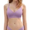 DEANGELMON Seamless Bralettes for Women V Neck Padded Bras Adjustable Straps Everyday Comfortable Sleeping Bras(3P1,L) view 3