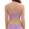 DEANGELMON Seamless Bralettes for Women V Neck Padded Bras Adjustable Straps Everyday Comfortable Sleeping Bras(3P1,L) view 4