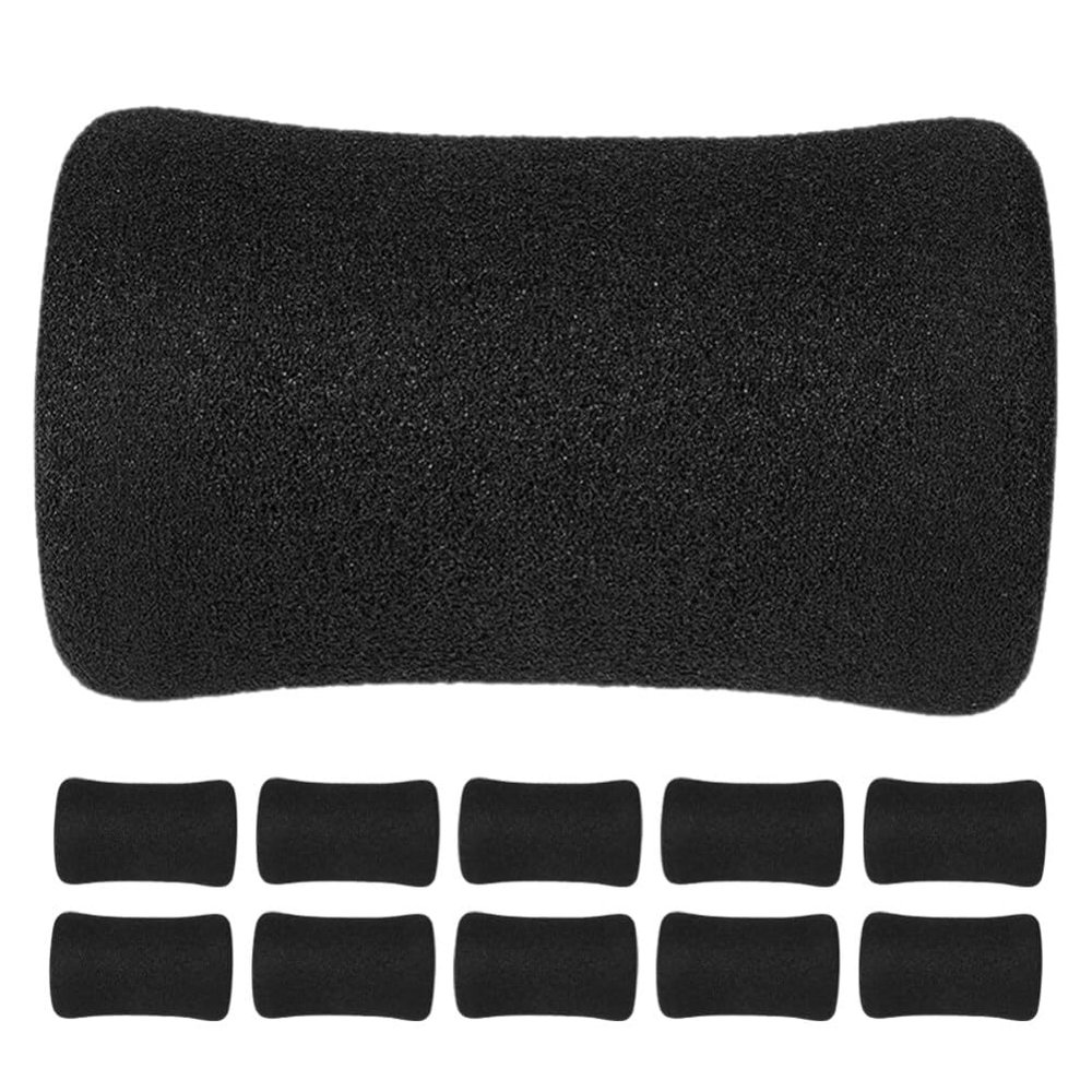 INOOMP 12pcs Ab Training Accessory Replacement Sponge Pads for Gym Equipment Soft Fitness Roller Covers for Leg Extension Sit-ups Abdominal Workouts Easy to Install Clean