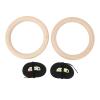 Pyhodi Gymnastics Rings Wooden Olympic Rings, Wooden Gymnastics Rings Birch Pull Up Training Rings with Adjustable Straps, Non Slip Gym Rings for Versatile Home Full Body Workouts, Pyhodi3ywxq2fk5g view 1