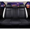 Car Seat Covers Full Set, Breathable Leather Seat Covers For Sk-oda Scala 2018-2025, 5 Seats Universal Seat Covers for Cars, Full Set Car Seat Protectors, Airbag Compatible Waterproof and Non-Slip ( C view 3