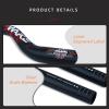 Bike Handlebar Mountain Bike U-shaped Handlebar Alu Alloy CNC Swallow Handlebar 55mm Height Bend Handlebar 31.8*780mm Riser For Most Mountain Bike,Road Bike ( Color : Black Green , Size : 780mm ) view 3