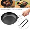 UPQRSG Outdoor Portable Pan, Iron Non Stick Medium Frying Pan with Folding Handle, Camping Cookware Non Stick Pan for Cooking Frying, Camping Picnic Hiking Utensils view 4