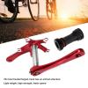 Aluminium Alloy 130mm BCD Folding Road Bikes Crank Arm Set, Long-Lasting & Fade Resistant, High Performance Hollow Bottom Bracket Crankset (red) view 4