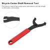 equlup 165x30x7mm / 6.5x1.2x0.3in Bicycle Center Shaft Removal Tool, Bike Axle Flywheel Wrench Number Eight Shaped Wrench Repair Tool for Biking Cycling view 4