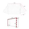 equlup Polypropylene Fiber Soccer Net, Sports Replacement Goal Post Net Portable Soccer Goal Folding Soccer Net for Sports Match Training(6X4FT) view 3