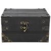 Treasure Chest Box Storage, Wooden Treasure Chest Decorative Storage Boxes with Lids Memorial Boxes for Keepsakes Grey view 1