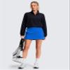CRZ YOGA High Waisted Dolphin Golf Skirts for Women - Mini Lined A Line Tennis Casual Skort with Side Pockets Sparkle Blue XX-Small view 4
