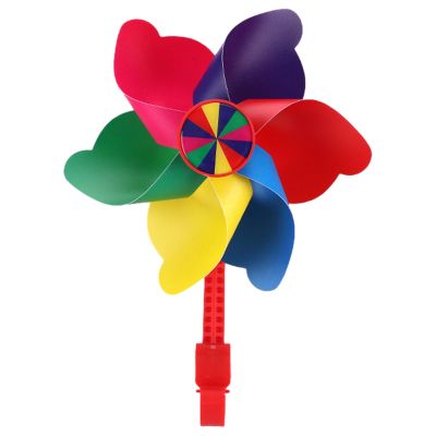 Aosekaa Bike Handlebar Pinwheel Decoration, Cute Scooter Toy Unique Bike Accessory for Most Bicycle, Tricycle Kids Bike Pushchair, Long Pole Colorful