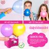 IDAODAN Electric Balloon Pump, Portable Electric Balloon Blower Machine Balloon Air Pump Dual Nozzle Rose Red 110V 600W Balloon Inflator for Party Decorations(Red) view 3