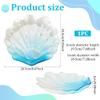 FINGERINSPIRE Shell Trinket Dish - Light Sky Blue Glass Jewelry Tray, Shell Shape Storage Tray for Rings, Earrings, Necklaces, Bracelets, and Keys view 2