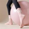 Womens 4Pcs Pilates Grip Socks Non Slip Yoga Socks with Grips Barre Athletic Socks for Women view 2