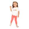 Kidddio Premium Baby & Toddler Capri Leggings - Soft Cotton Blend, Durable & Perfect for Every Adventure - Single - 4T - Coral Red view 2
