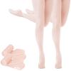 Buauty 2 Pairs Girl's Ballet Dance TightsConvertible Transition Toddler Pantyhose Kids Soft School Footed Legging Stockings view 1