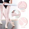 Buauty 2 Pairs Girl's Ballet Dance TightsConvertible Transition Toddler Pantyhose Kids Soft School Footed Legging Stockings view 4