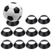 FINGERINSPIRE 10 Pcs Ball Display Stand Black Sphere Holder 2.5inch Plastic Memorabilia Ball Pedestal Sports Ball Storage Rack for Display Basketball Football Volleyball Softball or Other Round Items view 1