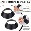 FINGERINSPIRE 10 Pcs Ball Display Stand Black Sphere Holder 2.5inch Plastic Memorabilia Ball Pedestal Sports Ball Storage Rack for Display Basketball Football Volleyball Softball or Other Round Items view 4