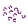 Muloo 10pieces Bicycles C-Clips Clamps Housing Hoses Guide Clamps Brake Cable Housing Clip Bicycles Housing Hoses Guide Clamps, Purple view 1