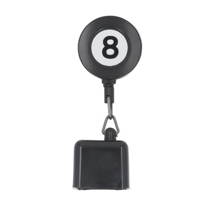 Fockety Pool Chalk Holder, Retractable 8 Ball Chalker Lightweight Easy to Use Extendable Cord Portable Billiard Chalk Holder for Pool Players