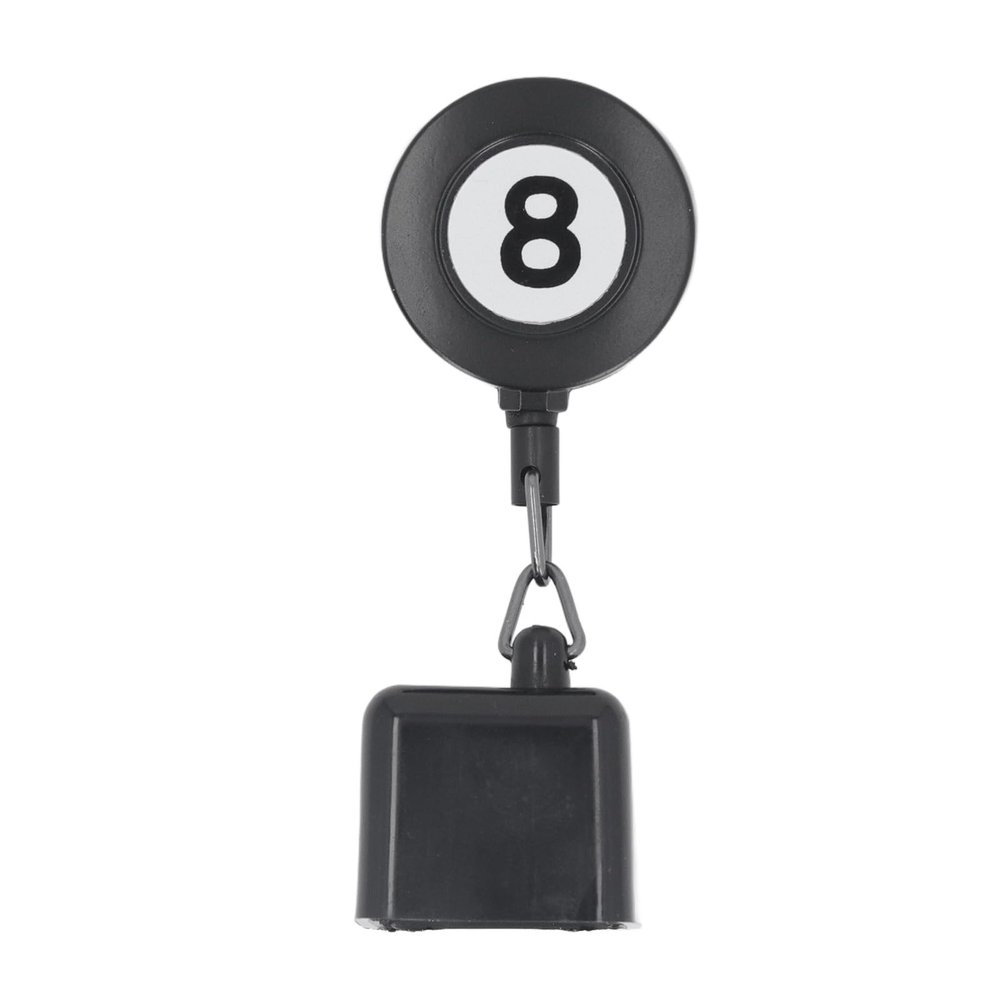 Fockety Pool Chalk Holder, Retractable 8 Ball Chalker Lightweight Easy to Use Extendable Cord Portable Billiard Chalk Holder for Pool Players