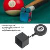 Fockety Pool Chalk Holder, Retractable 8 Ball Chalker Lightweight Easy to Use Extendable Cord Portable Billiard Chalk Holder for Pool Players view 2