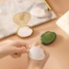 Muloo 50Pcs/Pack Portable Soap Sheets for Travel Convenient Cloud Shape Boxed Soap Tablets Hand Washing Solution Soap Flakes, Green view 2
