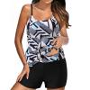 Akklian Tankini Swimsuits for Women Athletic Bathing Suits Two Pieces Modest Swimwear Sports Tank Tops with Boyshorts 2024 view 1