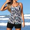 Akklian Tankini Swimsuits for Women Athletic Bathing Suits Two Pieces Modest Swimwear Sports Tank Tops with Boyshorts 2024 view 3